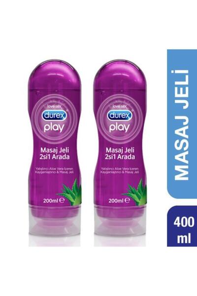 Durex Play Kayganlaştırıcı & Masaj Jeli Aloe Vera, 200 ml x 2
