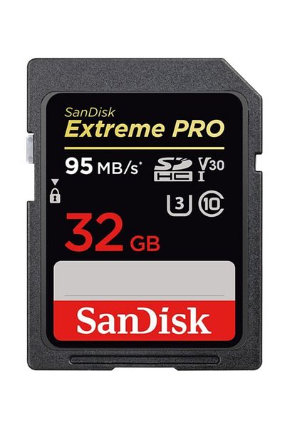 SanDisk Extreme Pro 32Gb Sd Memory Card 4K U3 V30 95Mb/S 633X