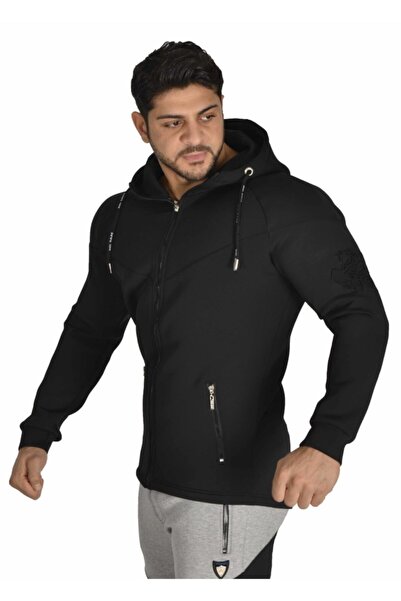 Stilya Dalgıç Kumaş Fit Kapşonlu Spor Ceket 3617