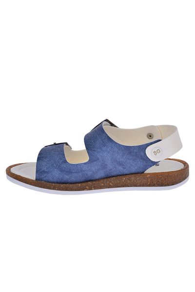 Şirin Bebe Alb Bleumarin - Sandale pentru baieti