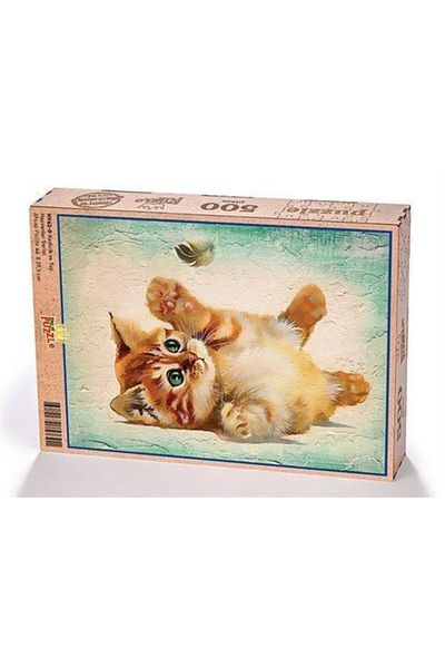 King Of Puzzle Kitten and Tuy Wooden Puzzle 500 Pieces (HV42-D)