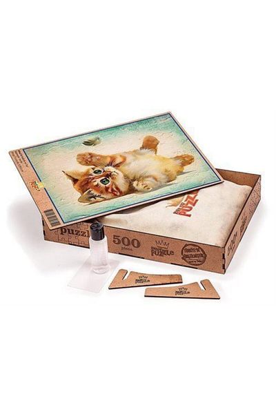 King Of Puzzle Kitten and Tuy Wooden Puzzle 500 Pieces (HV42-D)