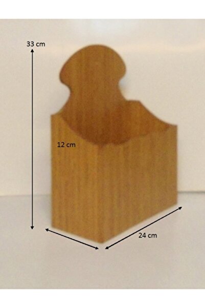 SELENA Ahşap Kapı Önü Lüks Posta Kutusu- Bambu