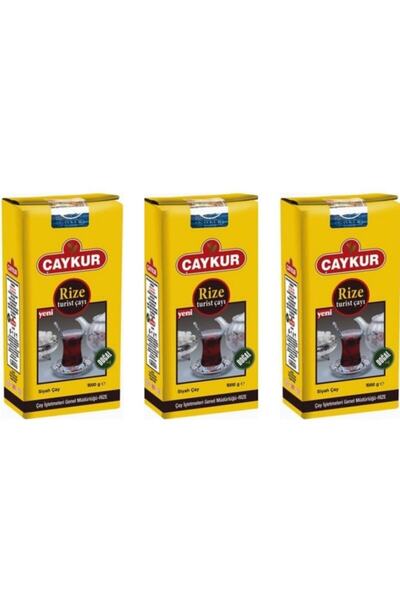Çaykur شاي ريزي السياحي 1000 جرام × 3 حبات