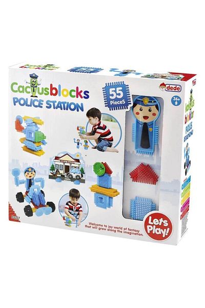 Dede Oyuncak 55 Pieces Intelligence Developer Cactus Blocks - Educational Tutorial Toys