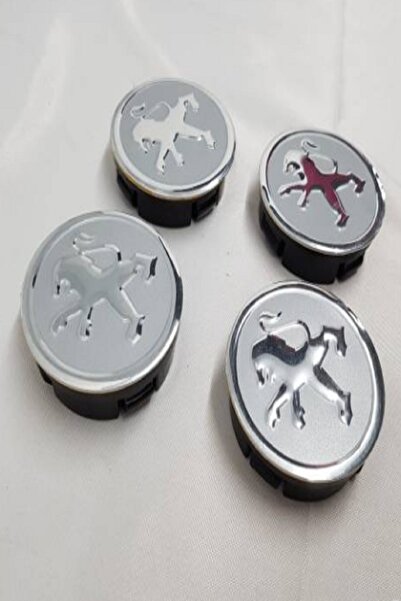 YED Jant Göbeği Peugeot 65/60 (60mm Yuva) 4'lü Set Silver