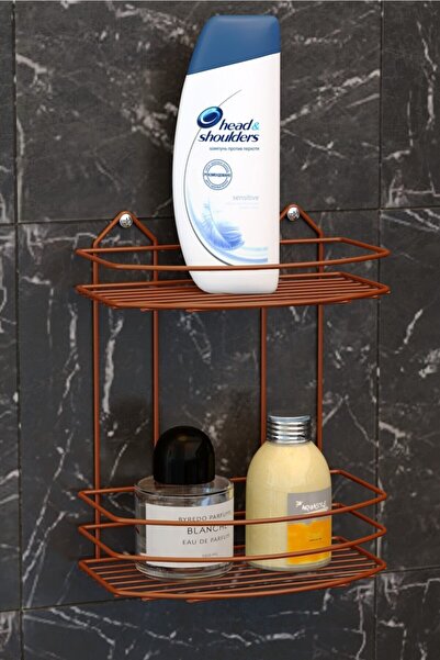 Teknotel İKİ KATLI BANYO DUŞ RAFI BAKIR BK008