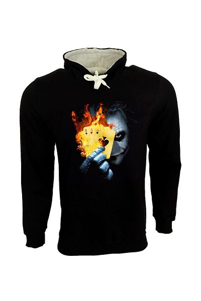 Raf Coll Φούτερ με κουκούλα Unisex Black Joker