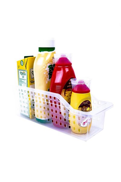 Tedarikcenter Transparent Organizer Basket Refrigerator Set of 4