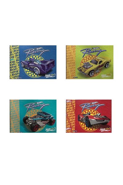 Gıpta Caiet de pictură Hot Wheels 15yp 5437 4-pachet