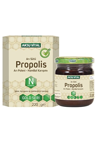 Aksu Vital Arı Sütü Propolis Arı Poleni 220 gr Ham Bal Karışımı