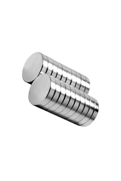 MAGNETİ 12x1,8 Mm Ultra Güçlü Neodyum Mıknatıs Silindir (5'li Paket)