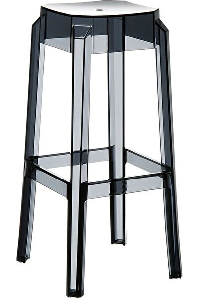 Siesta Fox Bar Taburesi 75cm Siyah Transparan