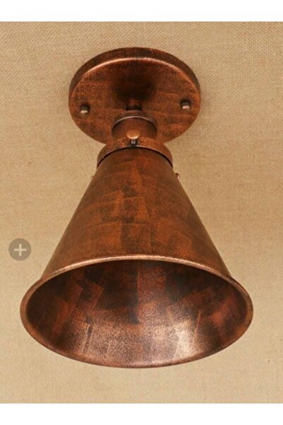 demet habek mylights S Retro Rustik Bakır Eskitme Konik Avize 189 Cm En
