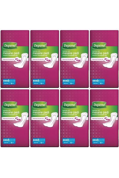 Depend Bladder Pad Women's Extra 10 Pieces 8 Pieces