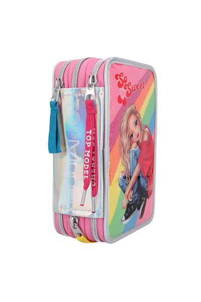 Top Model Filled Triple Pencil Case Cherry Bomb Holo 3 Layer Filled Pencil Case
