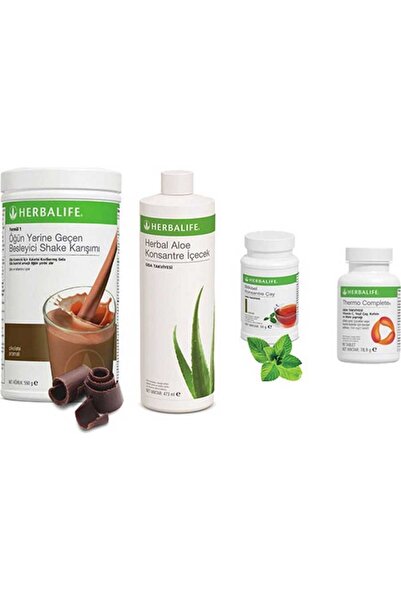 Herbalife Çikolata Shake - Klasik Çay 50 Gr - Aloe Vera - Thermo Tablet