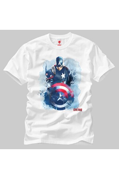 Crazy Kapetan Amerika sa štitom, akvarel muška majica