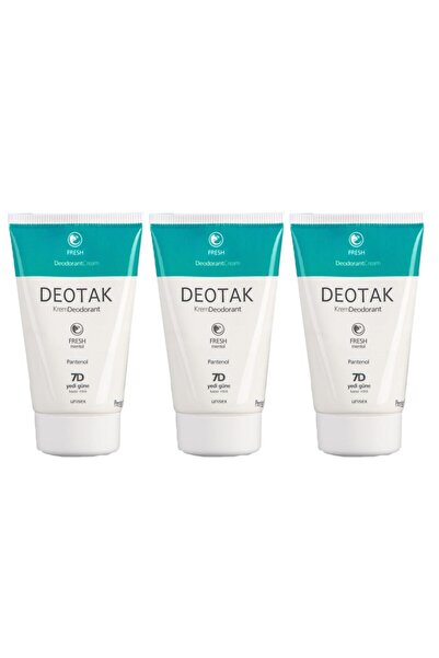 Deotak Unisex Krem Deodorant 3'lü Set