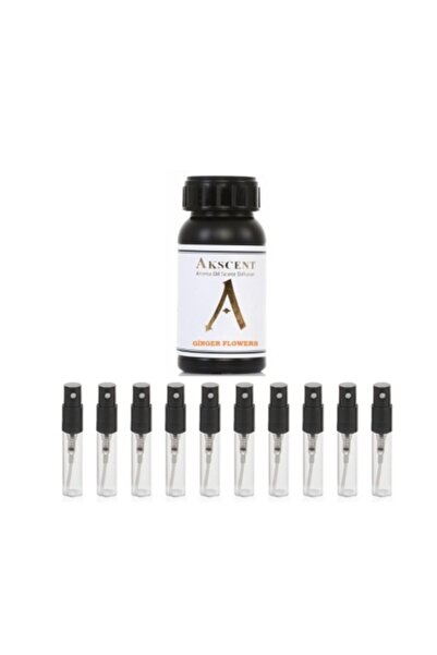 AKSCENT Tüm Koku Makinelerine Uyumlu Koku Makinesi Esansı 250 Ml Ginger Flowe...