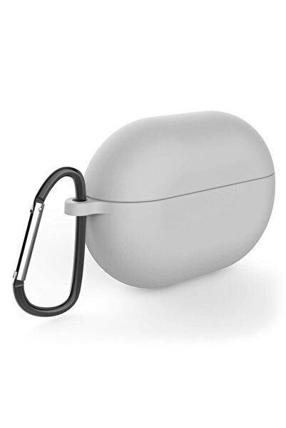 Microsonic Huawei Freebuds Pro Mat Silikon Kılıf Gri