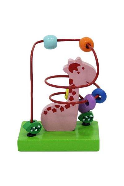 Sunman Giraffe Figured Wooden Bead Game