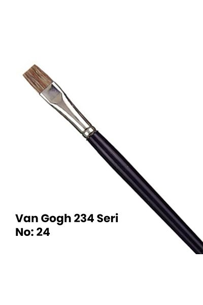 Van Gogh 234 Series Ox Ear Bristle Flat Cut Tip Brush No 24