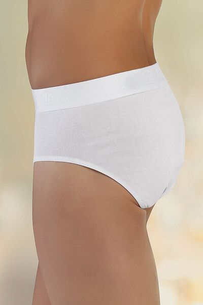 Şahinler 6 Pieces Men's Lycra Single Jersey Briefs Slip White Me063