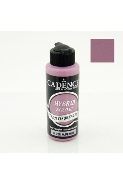Cadence Multisurface Hybrid Hibrit Akrilik Boya H-028 V. Pembe 120 Ml