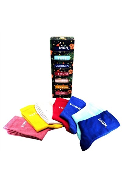 İglo Socks Haftanın Günleri 7'li Renkli Çorap