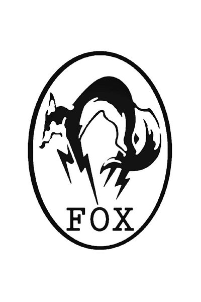 Universal Αυτοκόλλητο Metal Gear Solid Fox Oval Αυτοκόλλητο Αυτοκόλλητο Τοίχου Αυτοκινήτου Αυτοκόλλητο Τοίχου Διακοσμητικό Σπιτιού 20cm