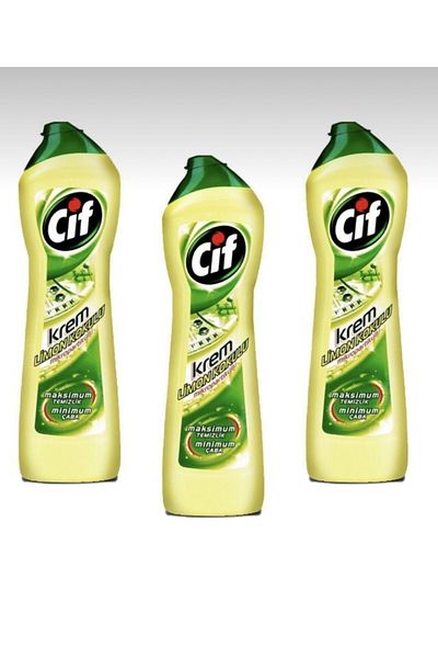 Cif Cream Lemon Scented 500 ml 3 Pieces