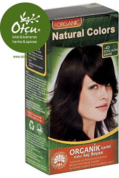 Natural Colors 4d Koyu Altın Kahve Organik Saç Boyası