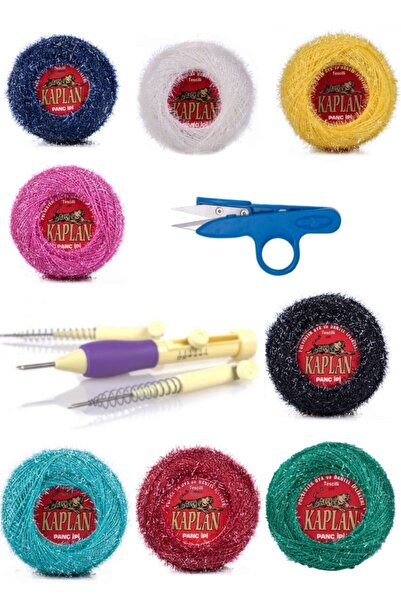 Artus Tedarik Set de perforare 8 foarfece de frânghie de culori diferite