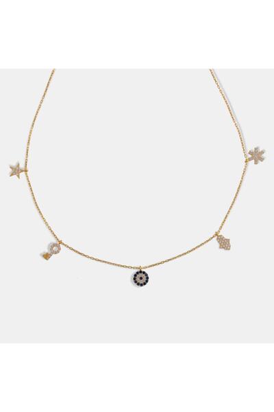 İncikcincik Zircon Taşlı Kolye - 925 Ayar Gümüş