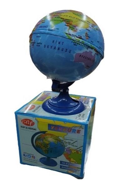 RoseRoi Political World Globe with Pencil Sharpener 10 Cm