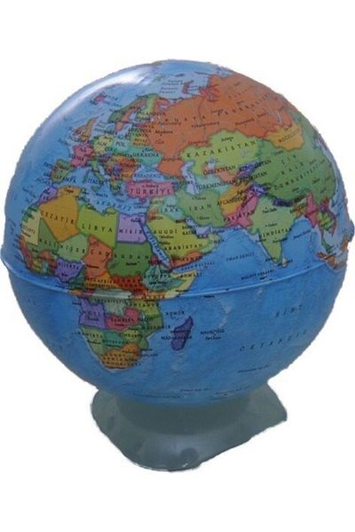 RoseRoi Political World Globe with Pencil Sharpener 10 Cm