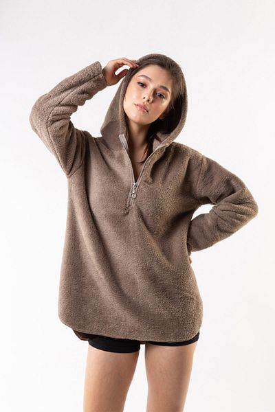 Minteks Τοπίο με γιακά Unisex καφέ Wellsoft