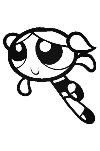 Universal Αυτοκόλλητο Αυτοκόλλητο Τοίχου Powerpuff Girls Bubbles Car Auto Rigging 20cm