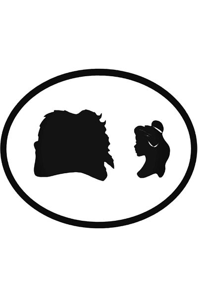 Universal Beauty And The Beast Auto Arma Αυτοκόλλητο Τοίχου Διακοσμητικό Αυτοκόλλητο Σπιτιού 20cm