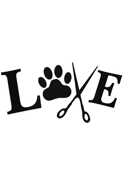 Universal Αυτοκόλλητο Dog Groomer Love Αυτοκόλλητο Αυτοκόλλητο Τοίχου Αυτοκινήτου 20cm