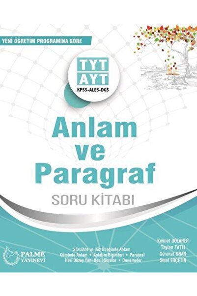 Palme Yayınevi Tyt Ayt Anlam Ve Paragraf Soru Kitabı Yayınları