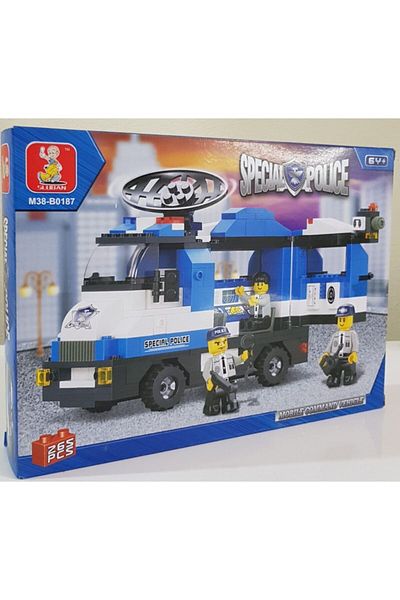 Mia Sluban 265 Pieces Police Team Command Vehicle Building Toy B0187 Building Blocks
