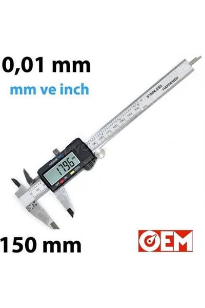 OEM Kmp150 Stainless Steel Digital Caliper 0-150 mm