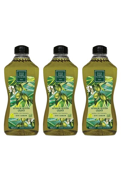 Eyüp Sabri Tuncer Ayvalık Olive Flower 1.5lt Liquid Soap with Natural Olive Oil - 3 Pieces