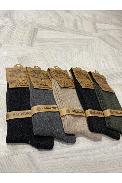 Ervanur King Winter Wool Ανδρικές κάλτσες Lambswool 12 Συσκευασία