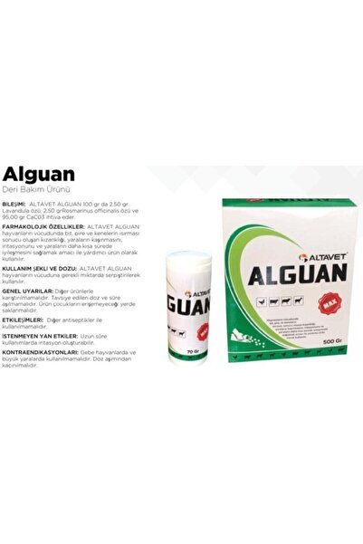 ALTAVET Alguan Deri Bakım Bit Pire Kene Tozu Ürünü 500 Gr