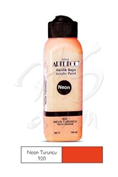 artdeco akrilik boya 140 ml fosforlu turuncu 920 5686150 fiyati yorumlari trendyol