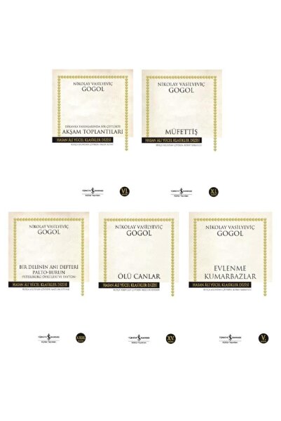 TÜRKİYE İŞ BANKASI KÜLTÜR YAYINLARI Hasan Ali Yücel Nikolay Vasilyeviç Gogol ...