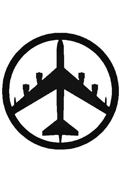 Universal Peace Bomber B 52 Αυτοκόλλητο Αυτοκόλλητο Αυτοκόλλητο Τοίχου Αυτοκινήτου 20cm